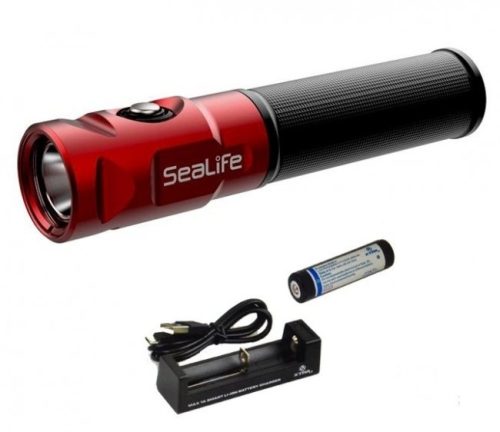 Kit Lampe Scubapro SEA DRAGON MINI 900 (Lampe, batterie Li-ion rechargeable & chargeur)