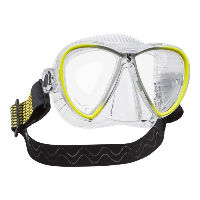 Masque Scubapro Synergy Twin - Jaune Argent - Transparent