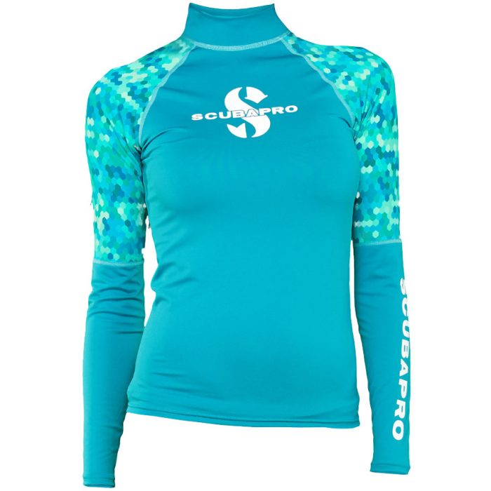 Rashguard Scubapro UPF 50 manches longues Femme - XS, Bleu