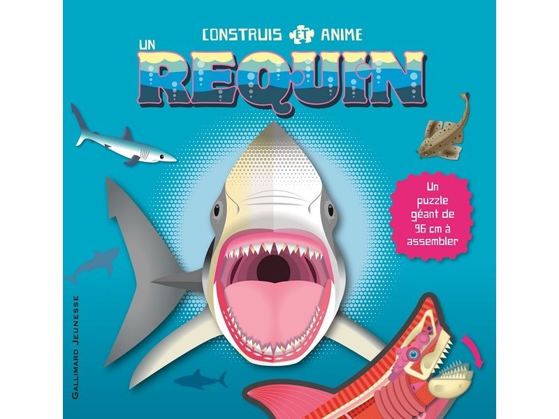 Construis et anime un Requin, 28 pièces à assembler