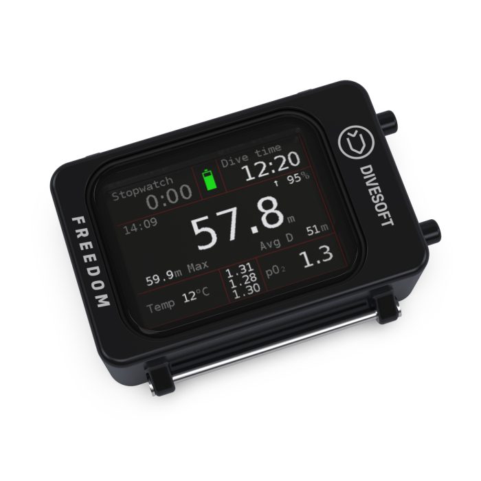 Ordinateur de plongée DIVESOFT Freedom CCR Bottom Timer (sans câble)