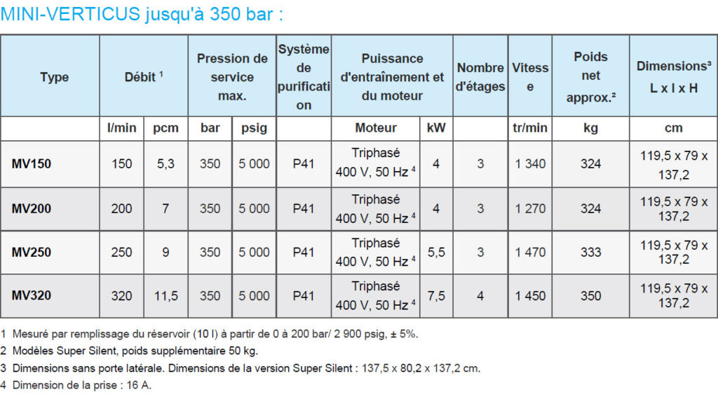 compresseur stationnaire bauer mini verticus